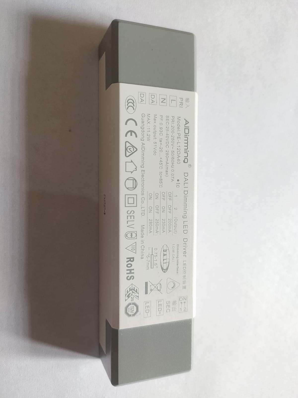 AIDimming 12W 51Vdc Dali Dimming Led Driver - Image 3