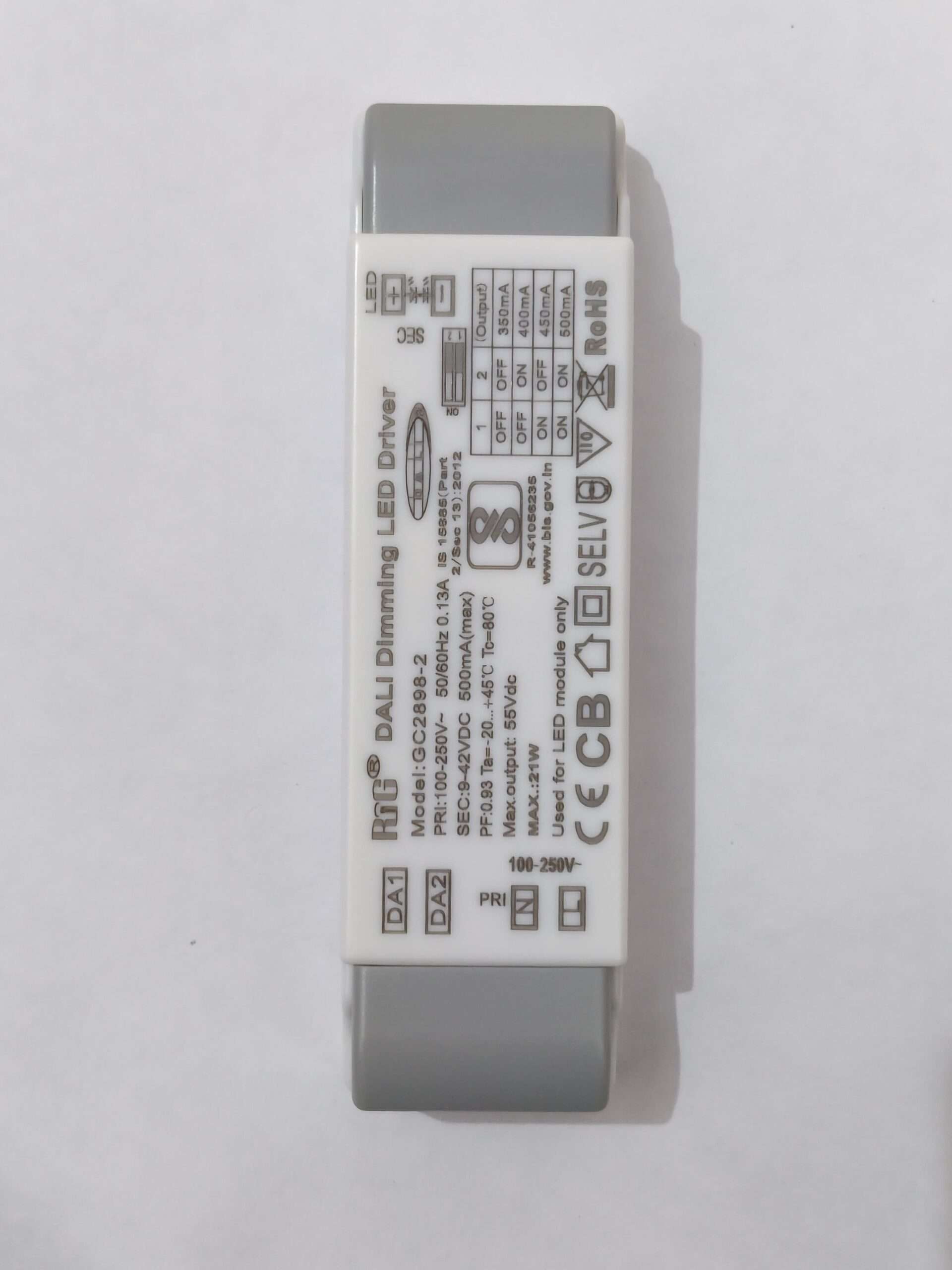 DALI 20W 500mA LED Driver – Intelligent Dimmable Control | Sarlux Electronics