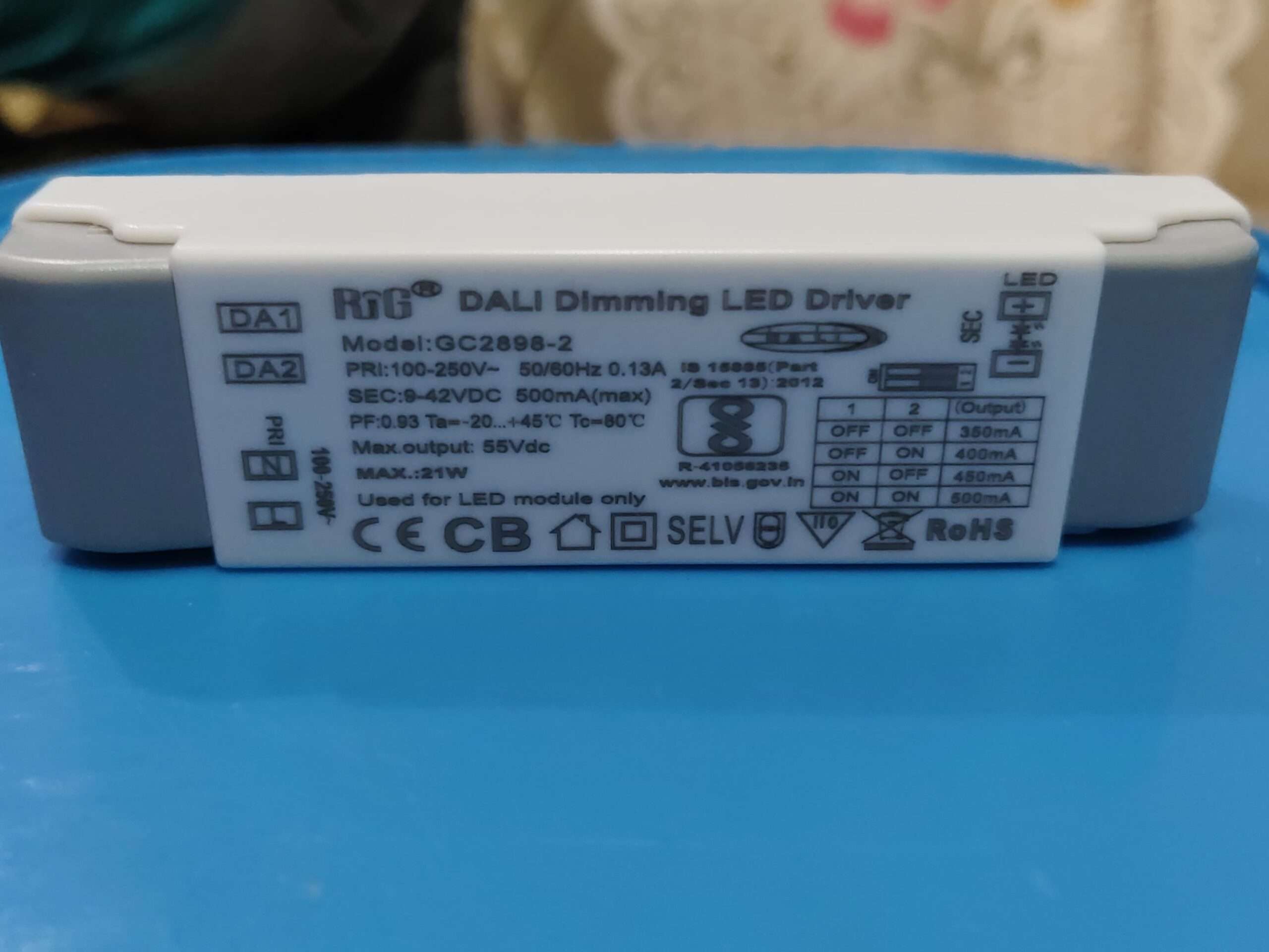 DALI 20W 500mA LED Driver – Intelligent Dimmable Control | Sarlux Electronics - Image 3