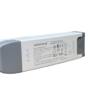Sleek black AiDimming DALI driver for smart home lighting automation with touch control panel