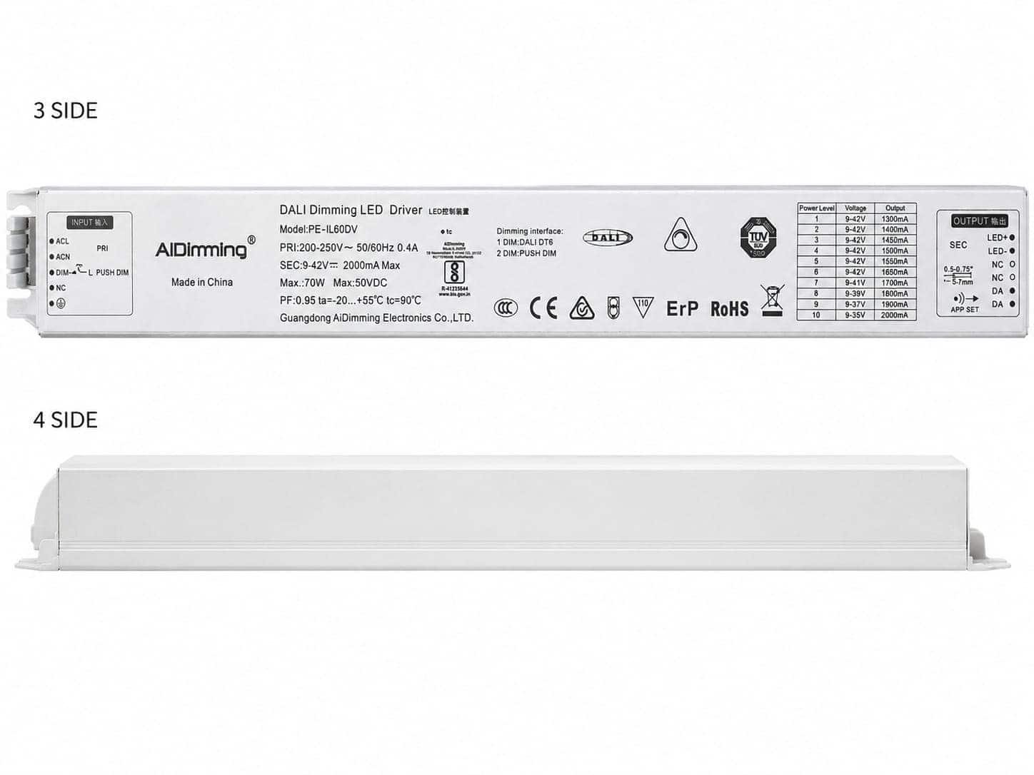 AiDimming 70W 2000mA DALI LED Driver