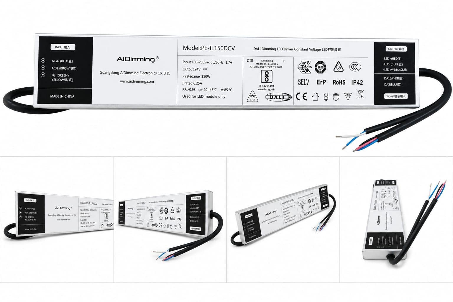 DALI DT8 150W 24V 6.25A CONSTANT VOLTAGE