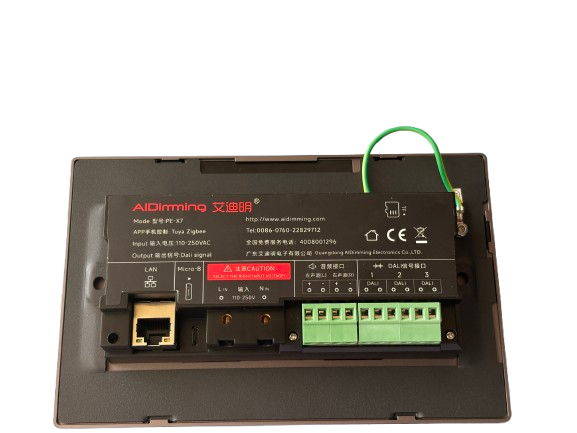 DALI Scene Panel X7 – Touchscreen Lighting Control Panel - Image 3