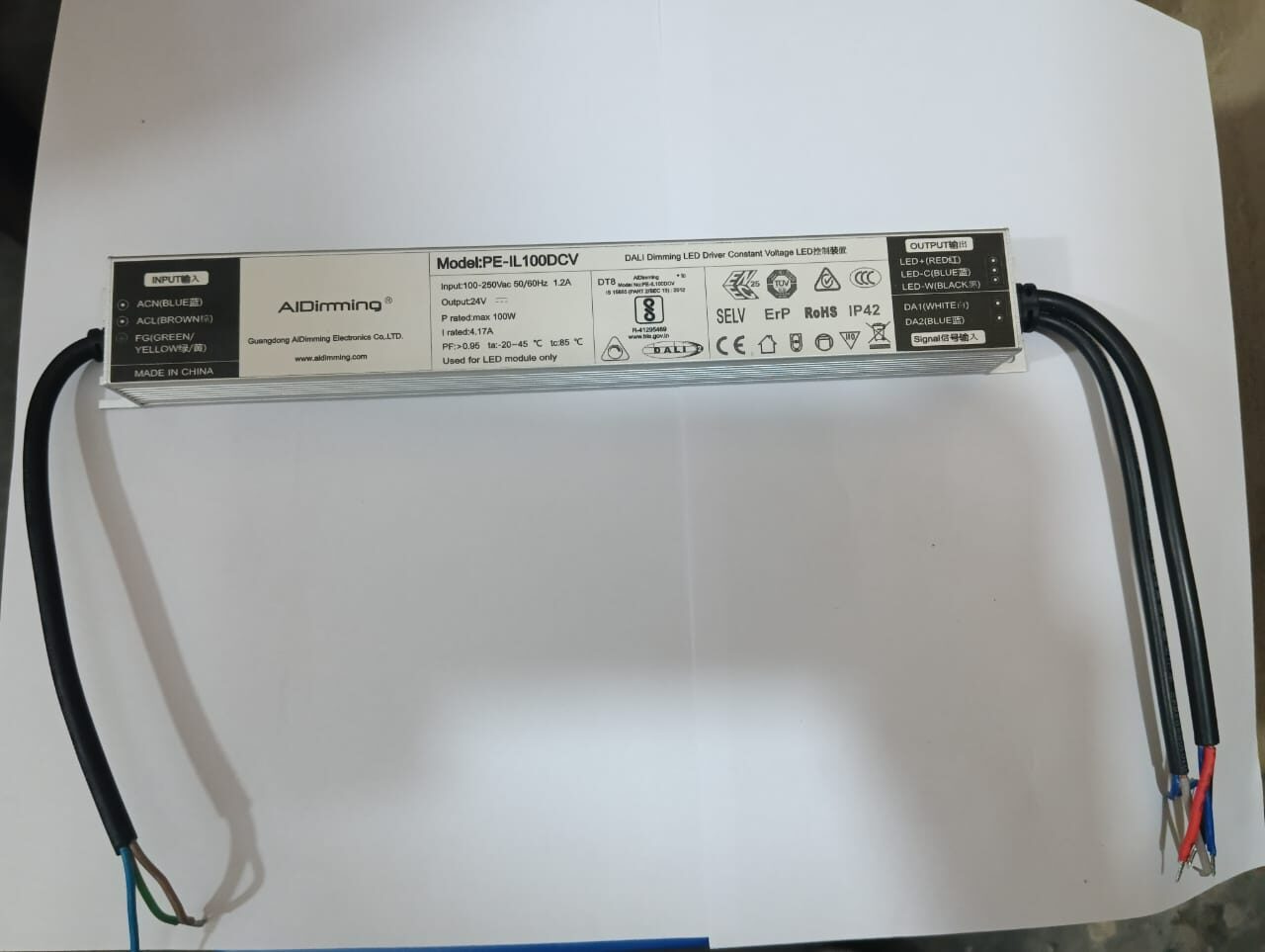 DIMMING 100W 24 V DALI DIMMING LED Driver - Image 4