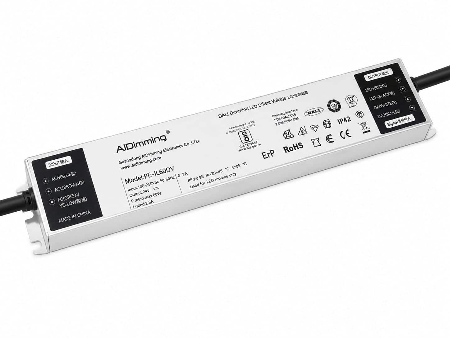 DALI Dimming LED Driver 60W 2.5A