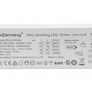 Dali Dimming DT8 Led Driver 1000mA 42W