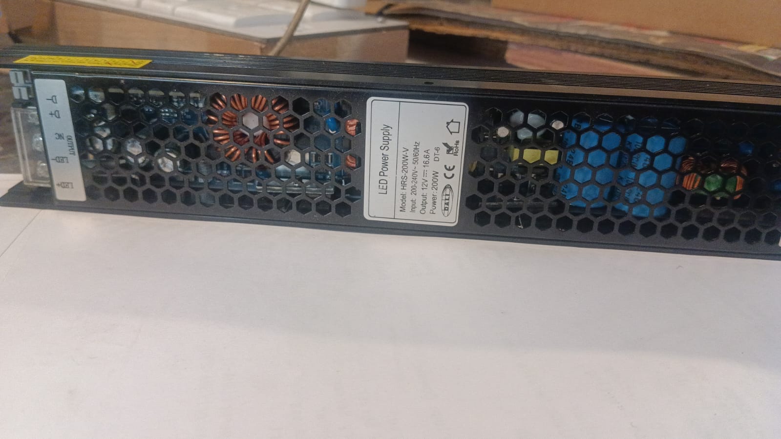 12V 200W Dimmable LED Power Supply | TRIAC & 0-10V Dimming | 16.6A Constant Voltage Driver | 200-240V AC Input |