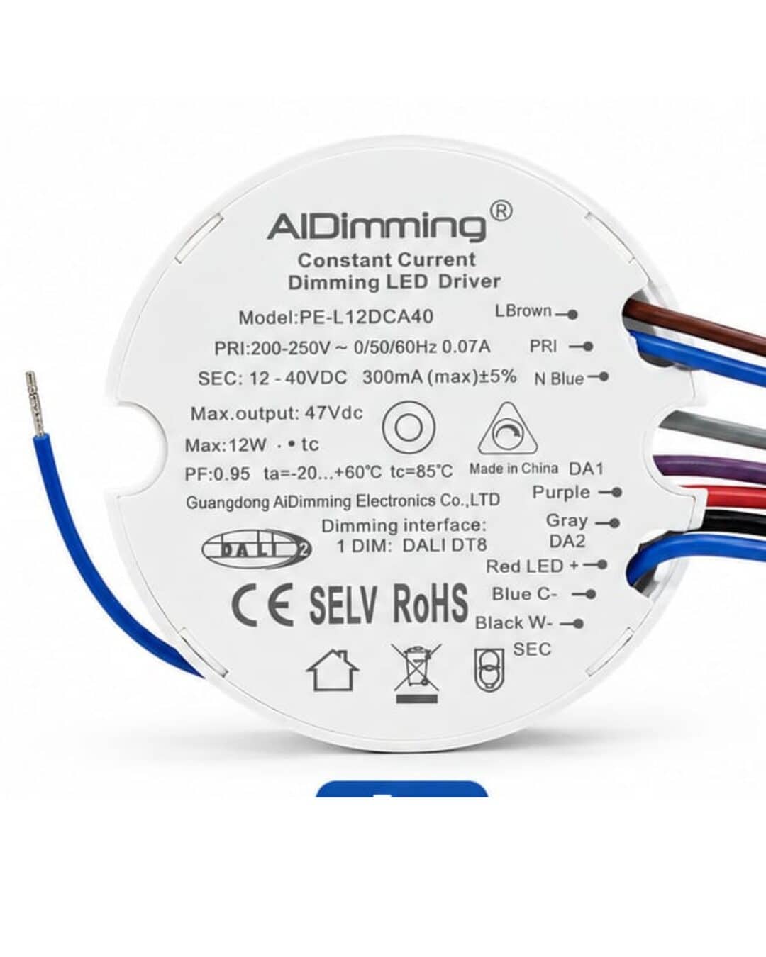AiDimming 12w LED Round Driver