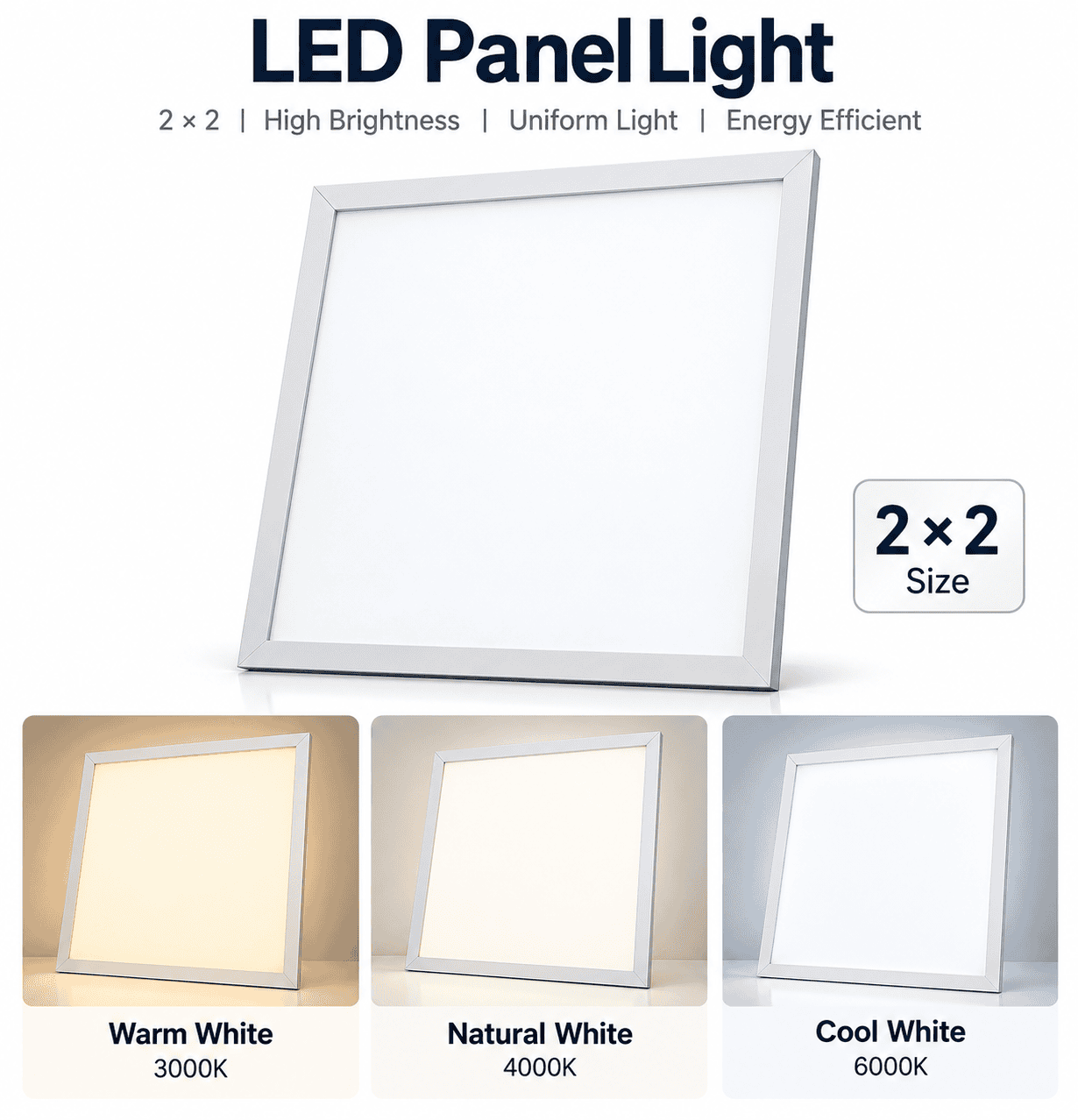 2×2 LED Panel Light