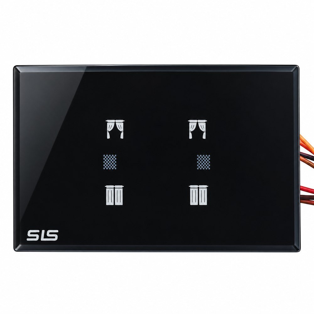 Dual Curtain & Blind Touch Control Panel with Control Modules