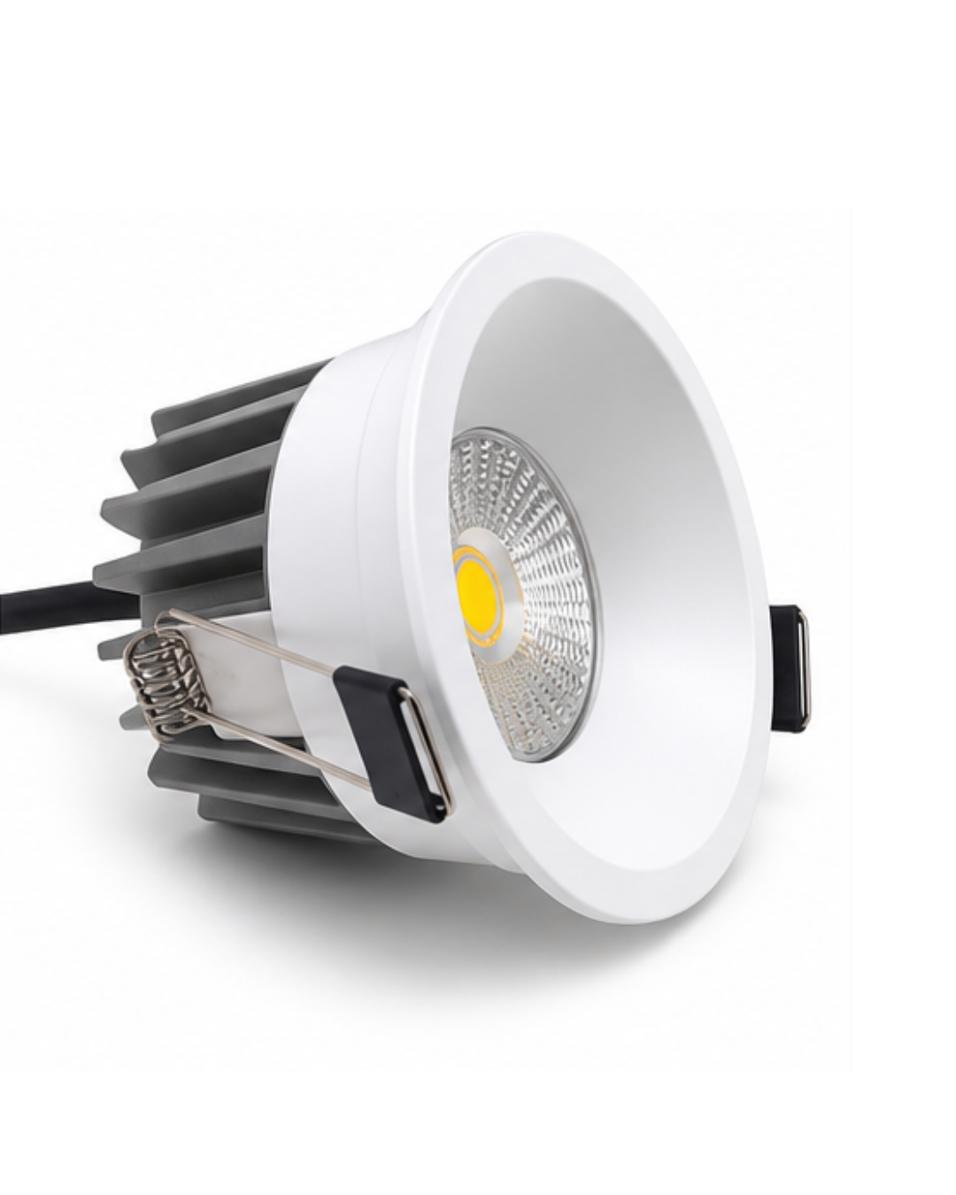 COB LED Recessed Downlight – White Trim, Dimmable LED Spotlight